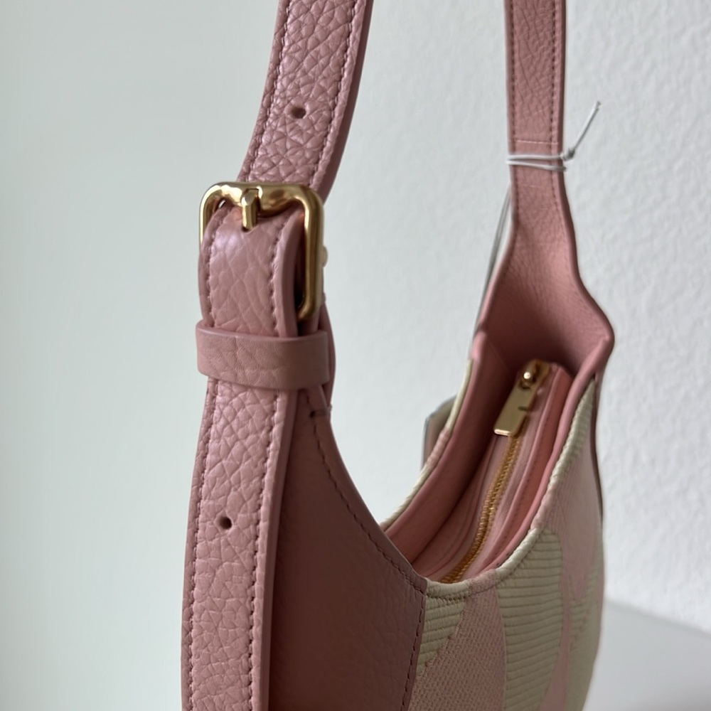 BURBERRY Small Chess Shoulder Bag - Blush/ Serbert - Picture 15 of 16